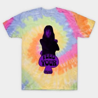 Feed Your Head (In Trippy Black and Purple) T-Shirt